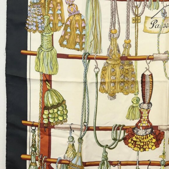 HERMES Carre 90 Scarf ""Pasementerie"" Silk Navy Auth 135492 - Picture 8 of 15